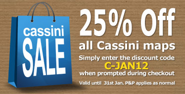 25% off all cassini products - use the code C-JAN12