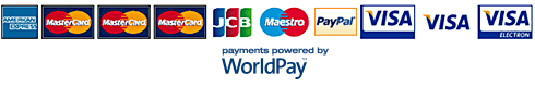 Credit Cards accepted by WorldPay